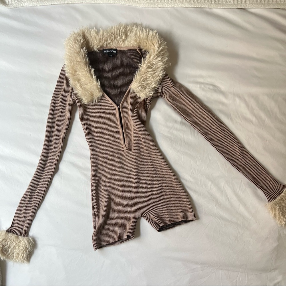 Faux Fur Romper